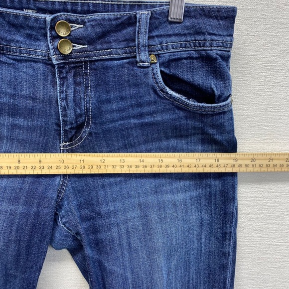 KUT from the Kloth Jeans Womens Size 10 Cuffed Cropped Straight Leg Dark Wash - Picture 12 of 14